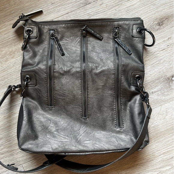 Cynthia Rowley Pewter Zipper Cross Body - Picture 2 of 15